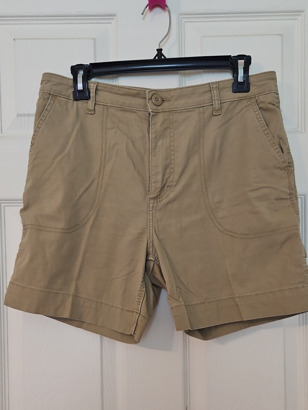 Lee Women's Khaki Casual Jean Shorts